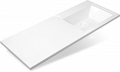Style Line Мебель для ванной Даллас 100 R Люкс Plus 3 ящика белая – фотография-13